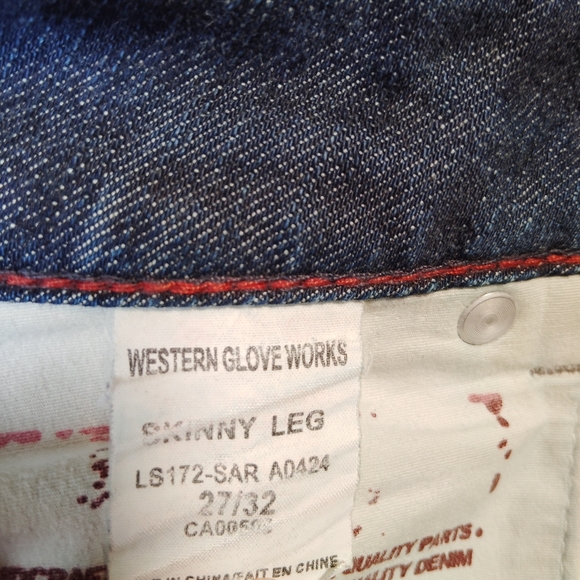 1921 Western Glove Works thick stitch jeans - Picture 5 of 6